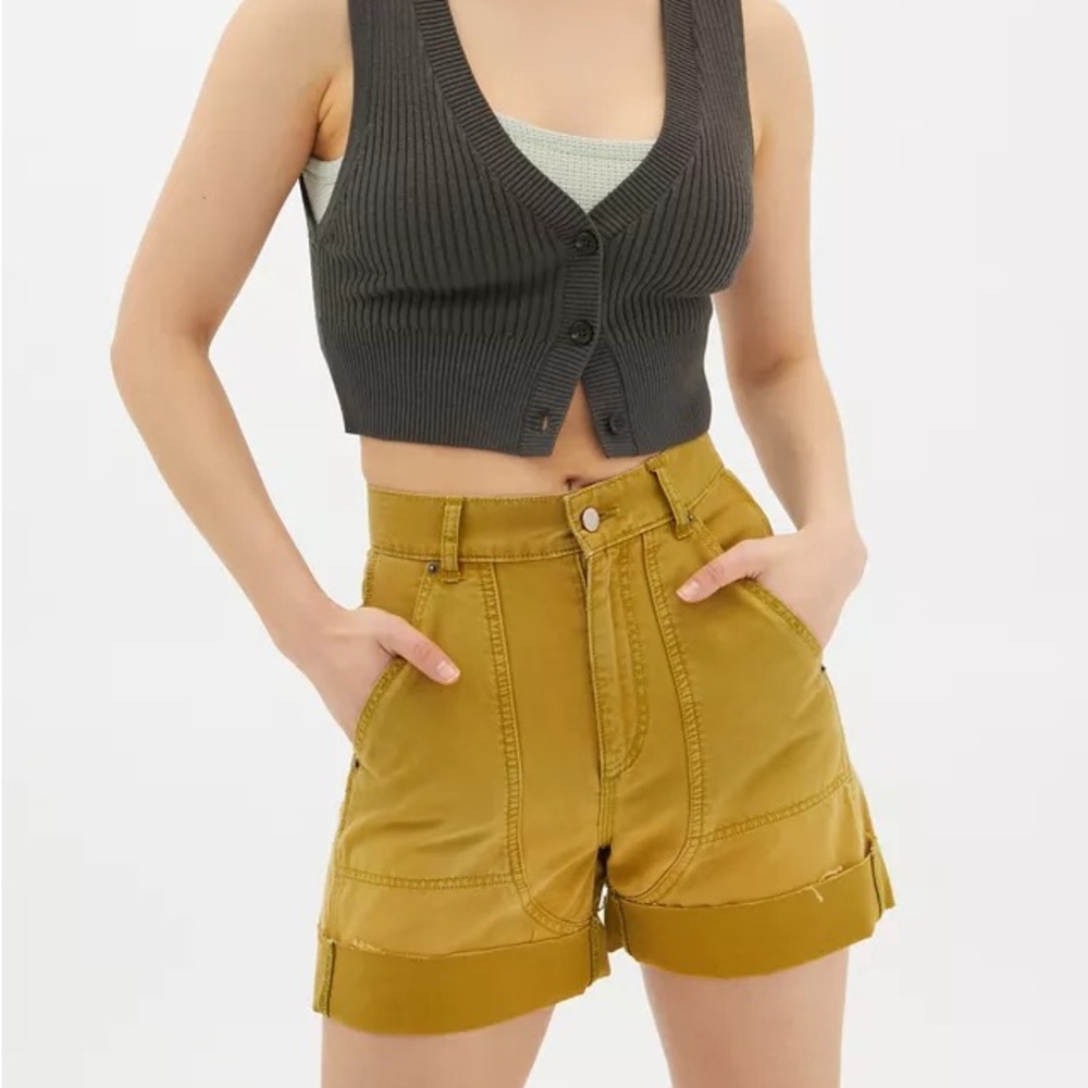 BDG Urban outfitters Kiara high waist orange waist ombré shorts M - Picture 3 of 4